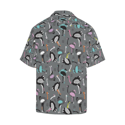 Ostrich Pattern Print Design Hawaiian Shirt