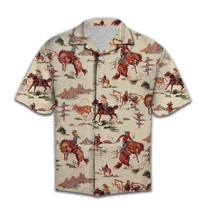 Vintage Rodeo Unisex Hawaiian Aloha Shirts #DH