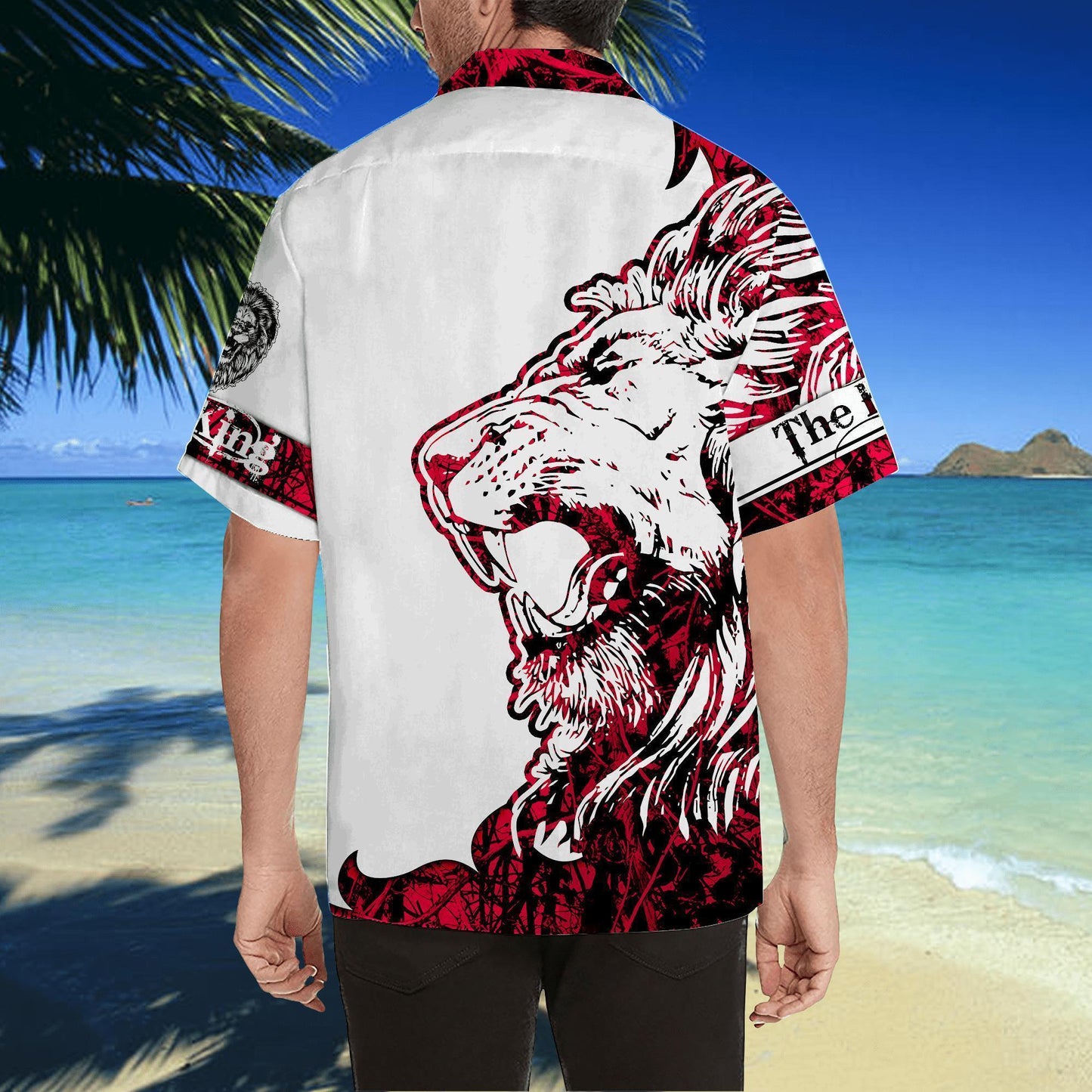 3D The King Lion Tattoo Hawaii Shirt Unique Beach Hawaiian