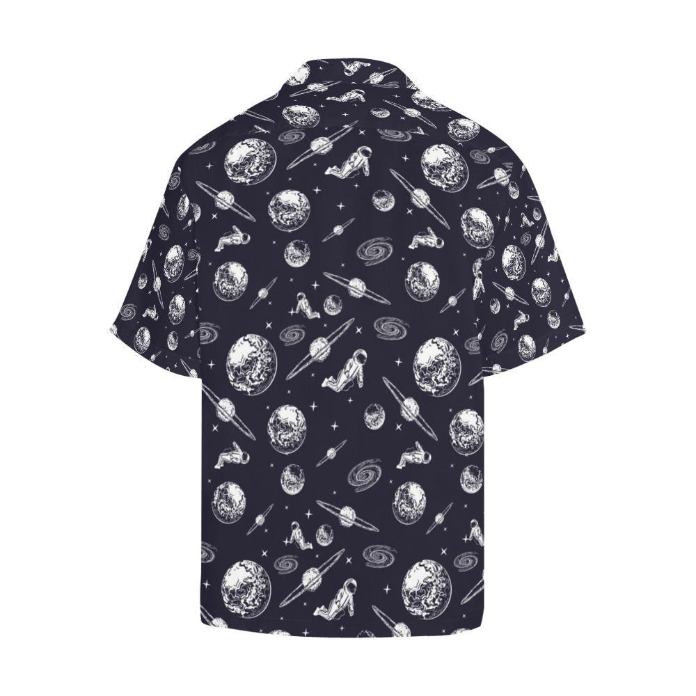 Space Astronaut Print Design Hawaiian Shirt