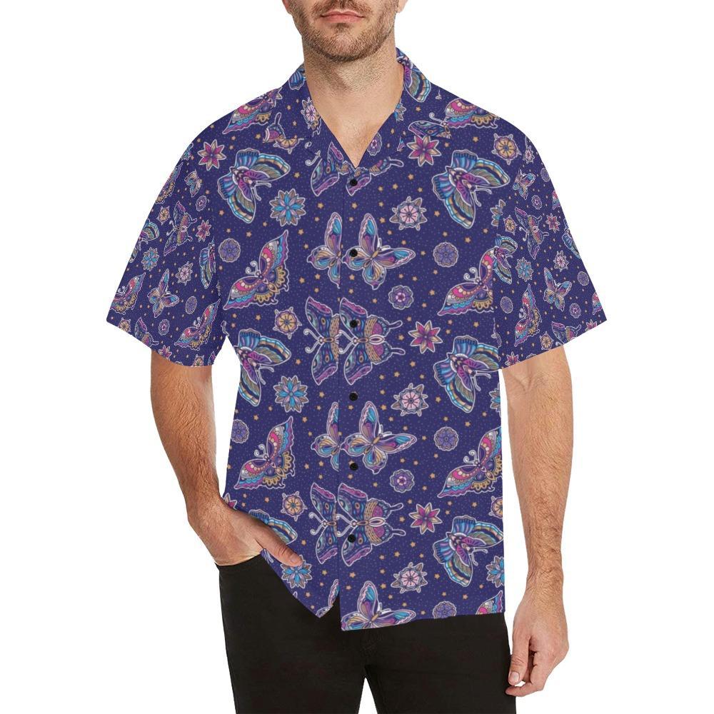 Butterfly Print Design Hawaiian Shirt