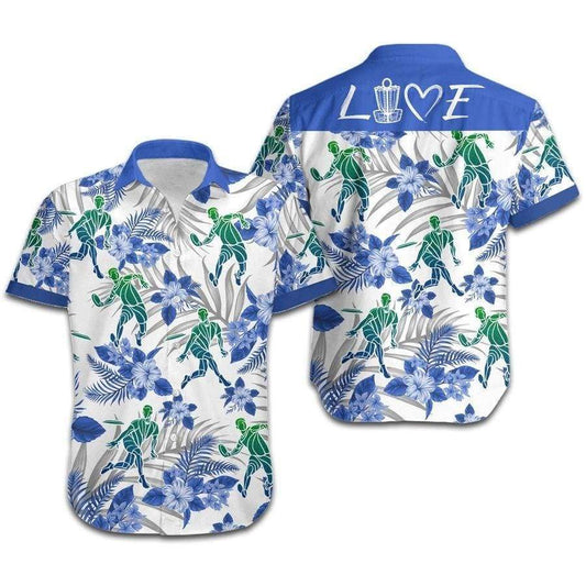 Hawaiian Aloha Shirts Love Disc Golf Players Tropical