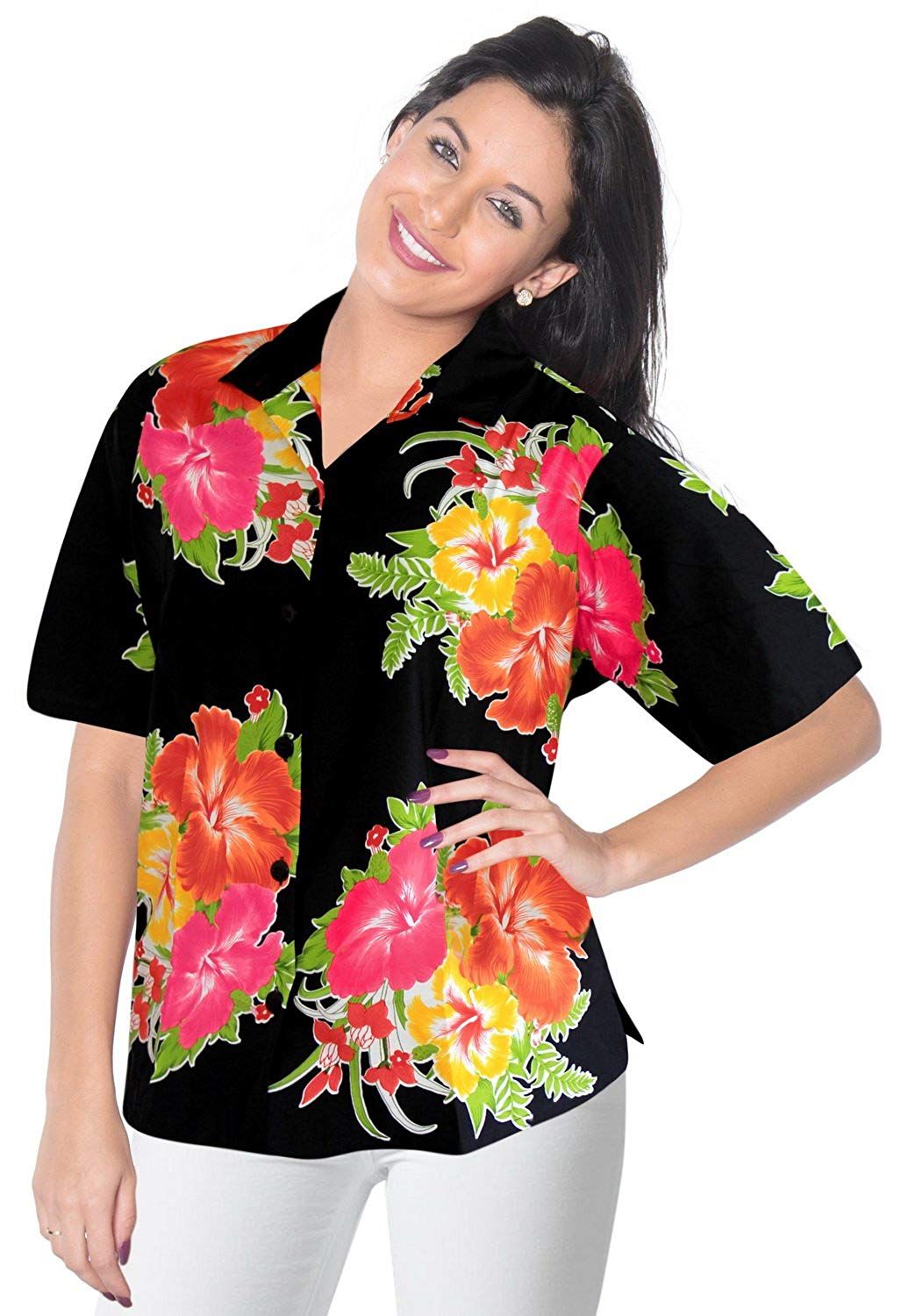 Hibiscus Black Awesome Design Hawaiian Shirt Dhc18061271