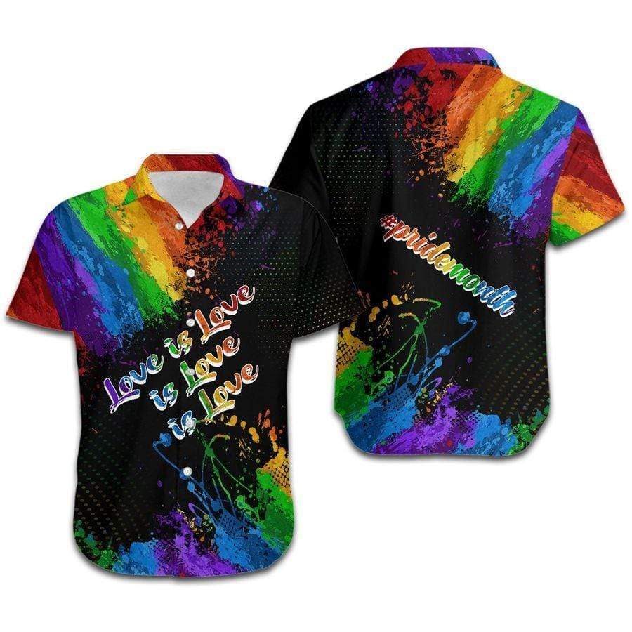 Hawaiian Aloha Shirts Love Is Love Is Love Is Love Lgbt