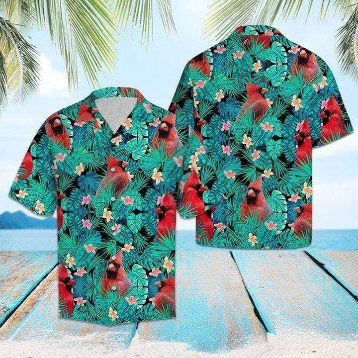 Cardinal Tropical Hawaiian Aloha Shirts #DH