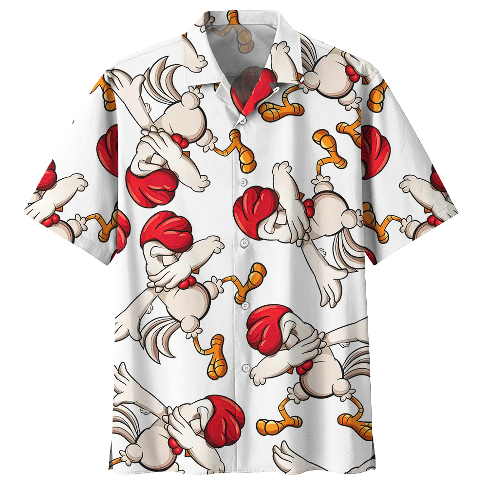 Chicken   White Awesome Design Unisex Hawaiian Shirt For Men And Women Dhc17063704