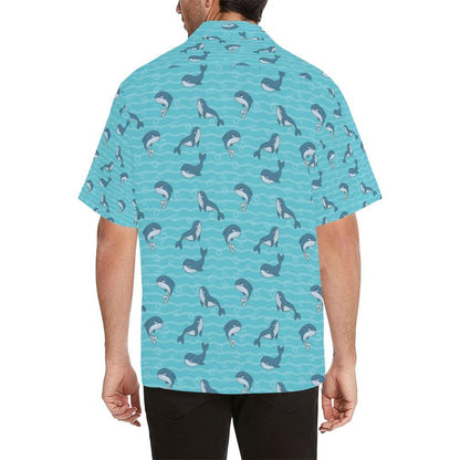 Whale Print Design Hawaiian Shirt