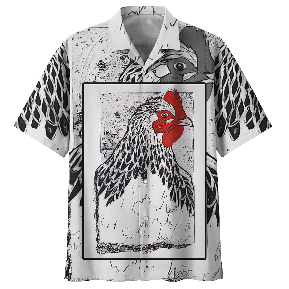 Chicken   Gray Amazing Design Unisex Hawaiian Shirt For Men And Women Dhc17063655