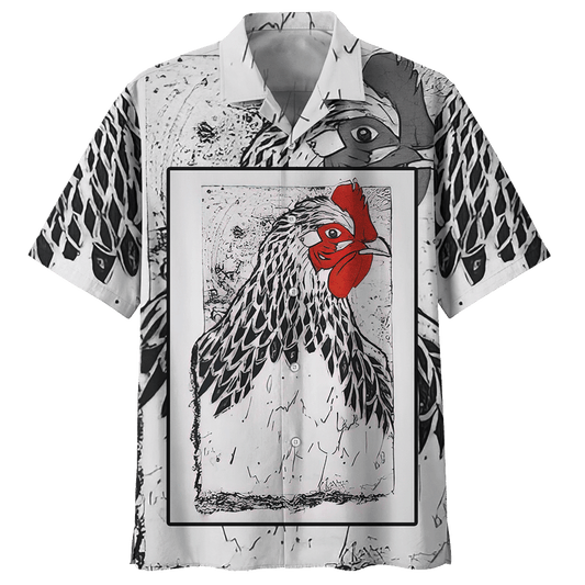 Chicken   Gray Amazing Design Unisex Hawaiian Shirt For Men And Women Dhc17063655