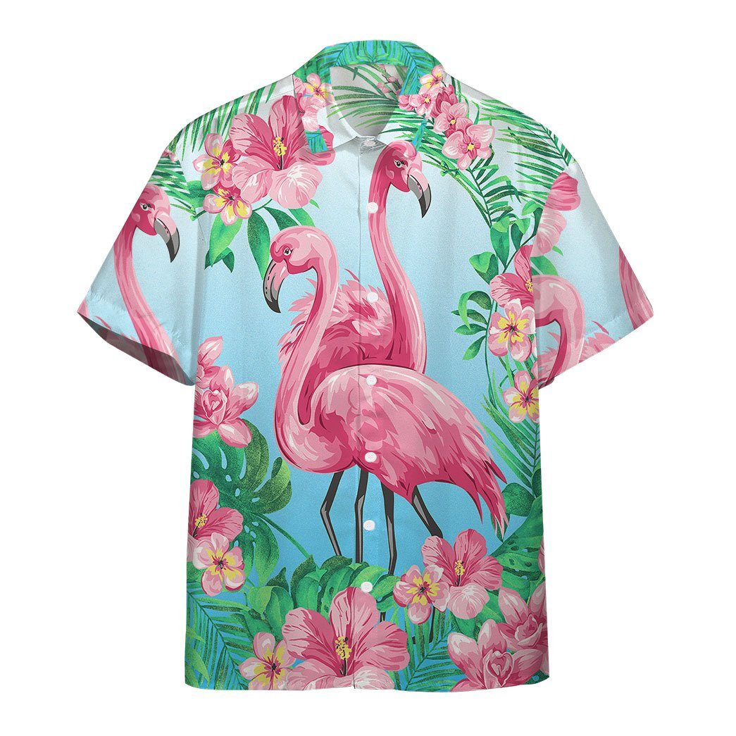  3D Flamingo Hawaii Custom Short Sleeve Shirts