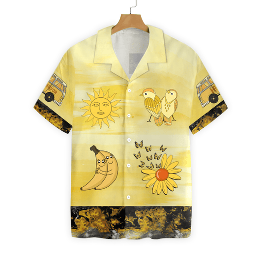 Personalized Color Of Love Yellow Hawaiian Aloha Shirts Custom Name #H