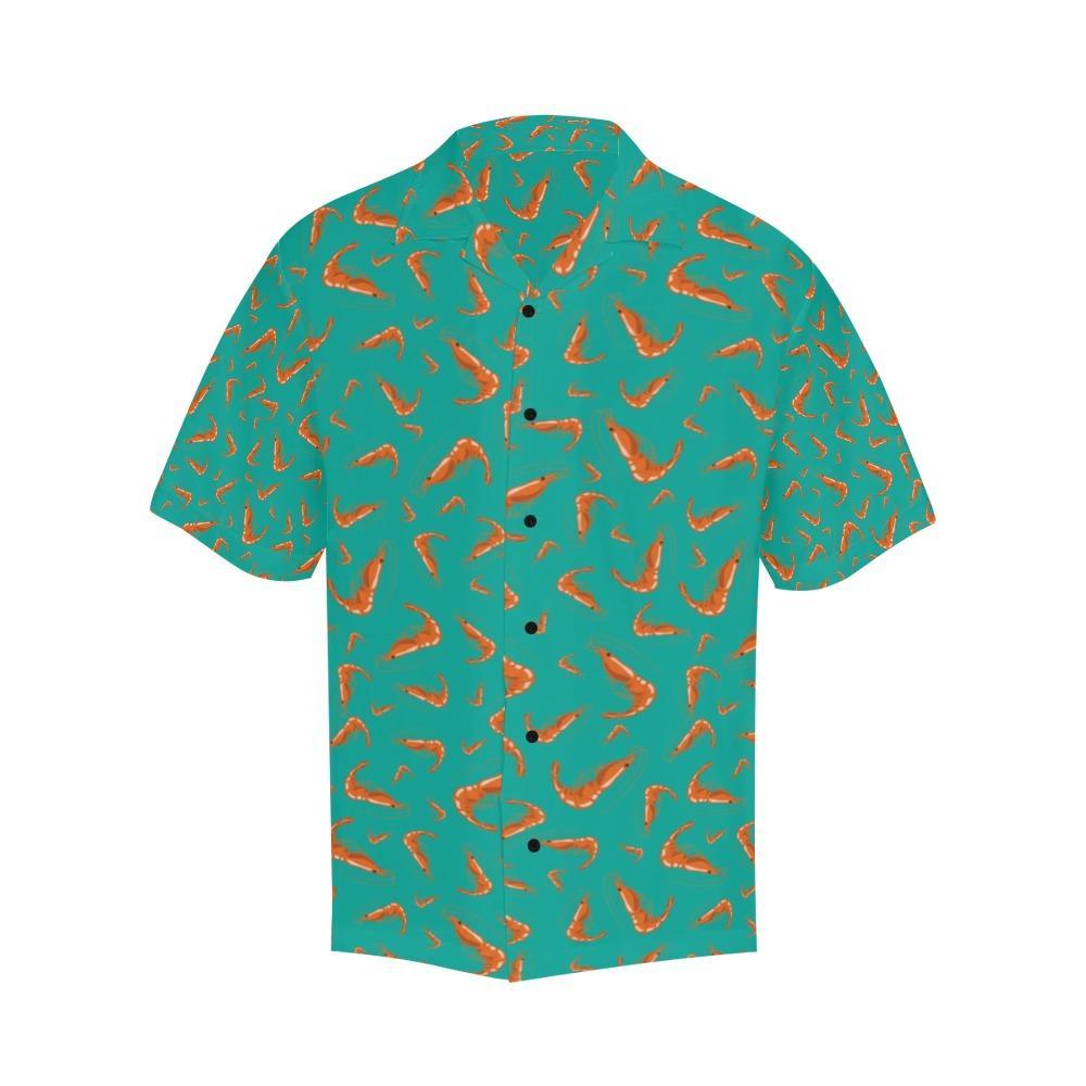 Shrimp Print Design Hawaiian Shirt