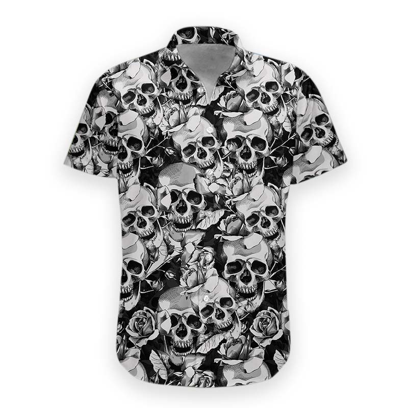  3D Skull Hawaii Shirt