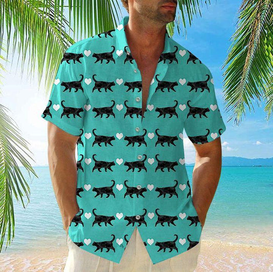 BLACK CAT HAWAIIAN SHIRT 3