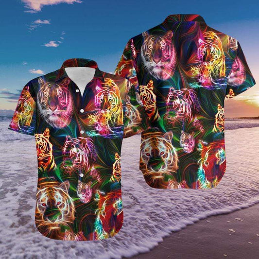 Hawaiian Aloha Shirts Tiger Fantasy #2708H