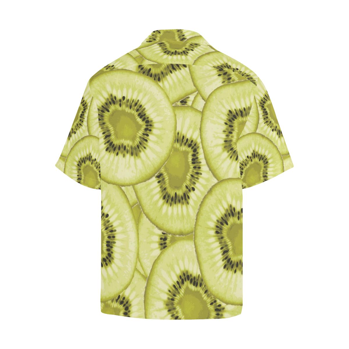 Sliced Kiwi Pattern Mens All Over Print Hawaiian Shirt