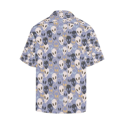 Alien Pattern Print Design 05 Mens All Over Hawaiian Shirt