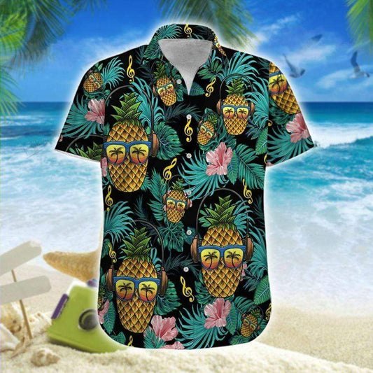 Hawaiian Aloha Shirts Pineapple Headphone Tropical