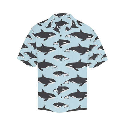 Killer Whale Pattern Print Design Hawaiian Shirt