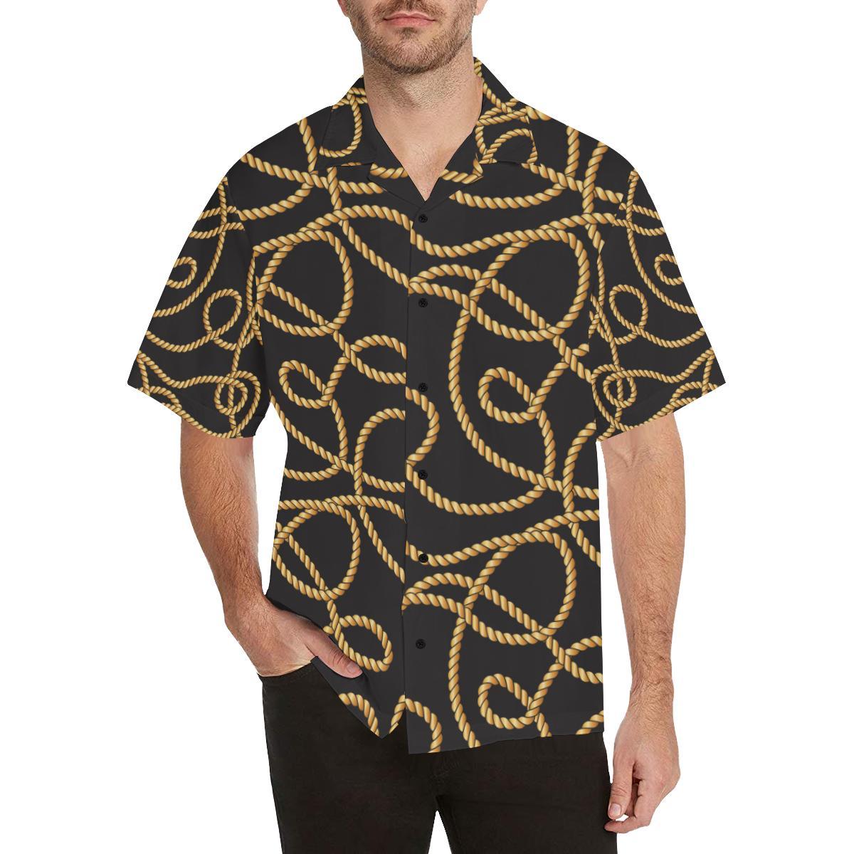 Rope Pattern Print Design A Hawaiian Shirt