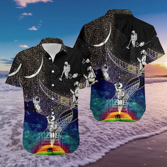 Dreaming Become Astronaut Hawaiian Shirts