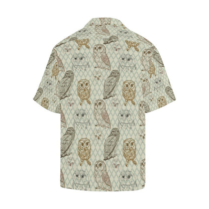 Owl Pattern Print Design A Hawaiian Shirt