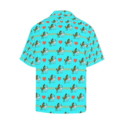 Horse Couple Love Print Design Lks3 Hawaiian Shirt