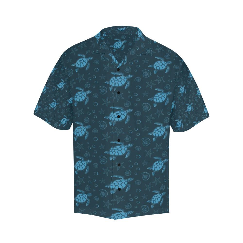 Sea Turtle Print Design Hawaiian Shirt