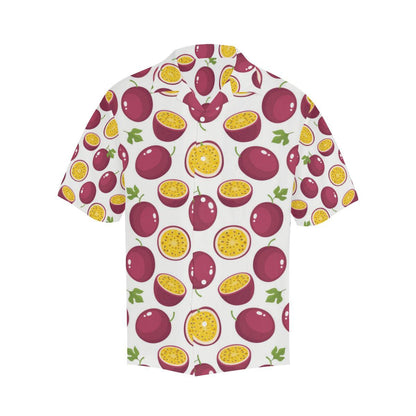 Passion Fruit Design Pattern Mens All Over Print Hawaiian Shirt