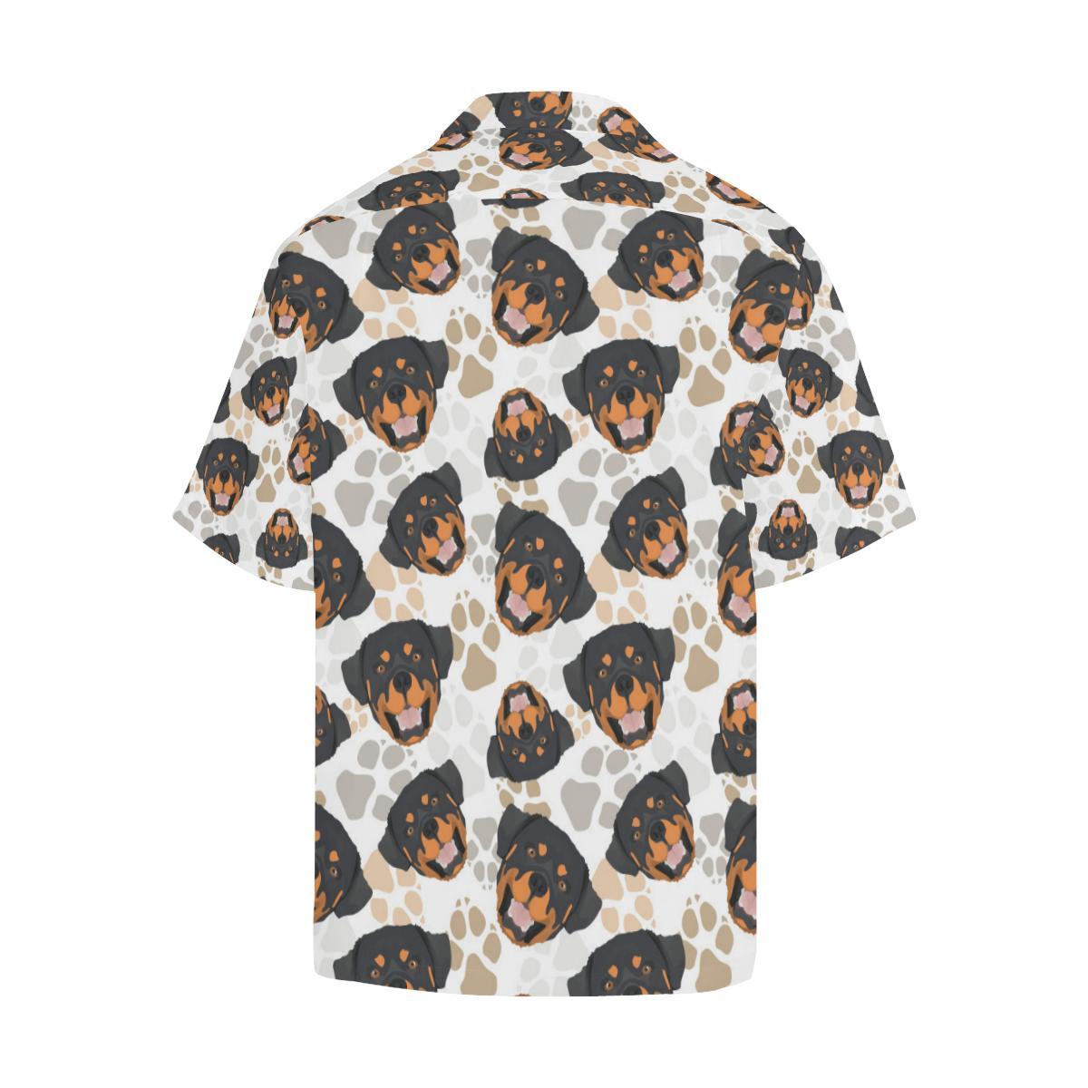 Rottweiler Pattern Print Design A Hawaiian Shirt