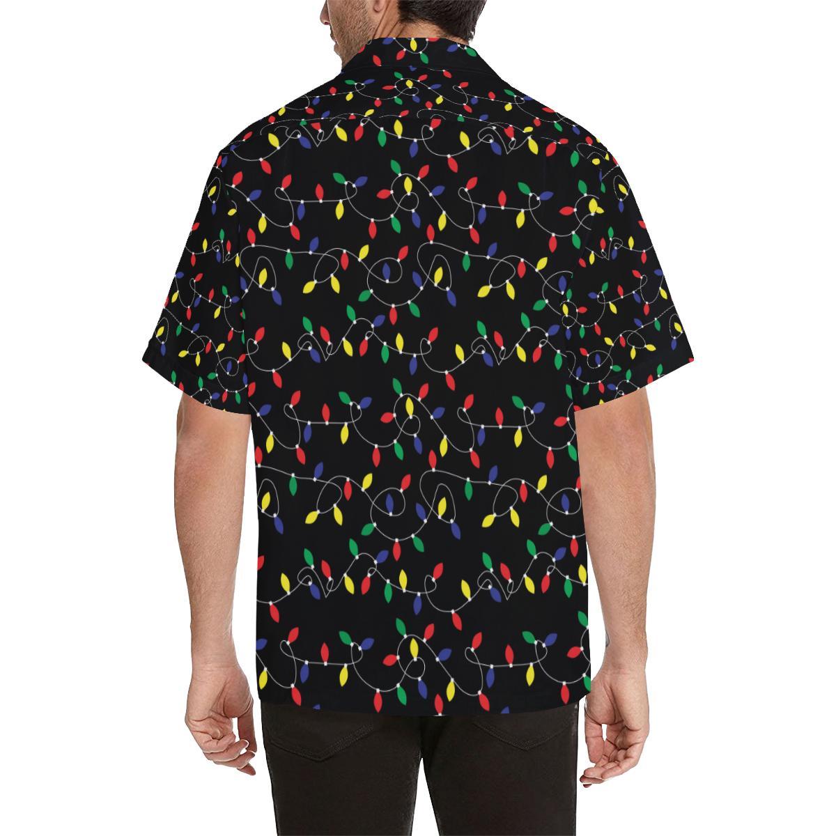 Christmas Light Pattern Print Design Hawaiian Shirt