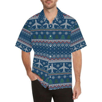 Airplane Sweater Printed Pattern Mens All Over Print Hawaiian Shirt