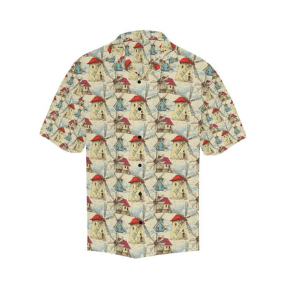 Windmill Pattern Print Design 0 Hawaiian Shirt