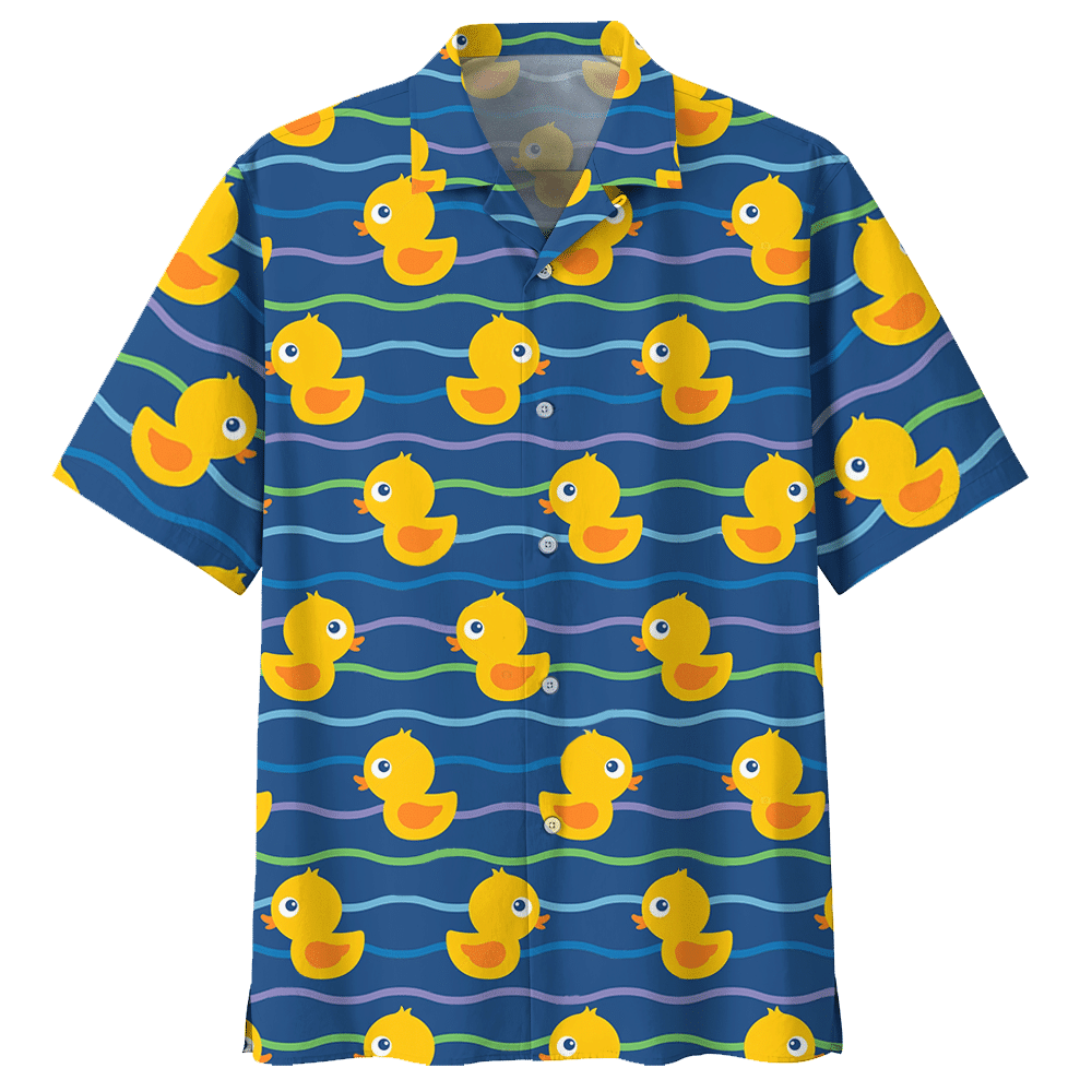 Duck Blue High Quality Unisex Hawaiian Shirt 