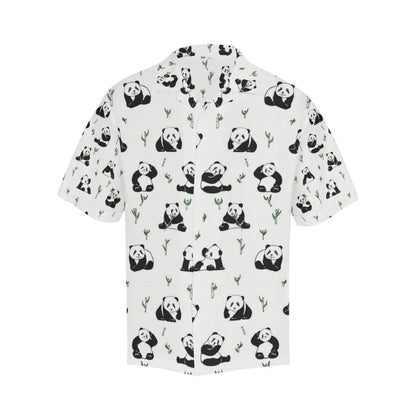 Panda Pattern Background Mens All Over Print Hawaiian Shirt