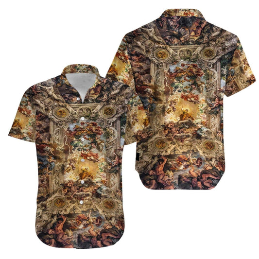 Allegory of Divine Providence and Barberini Power Unisex Hawaiian Aloha Shirt #KV