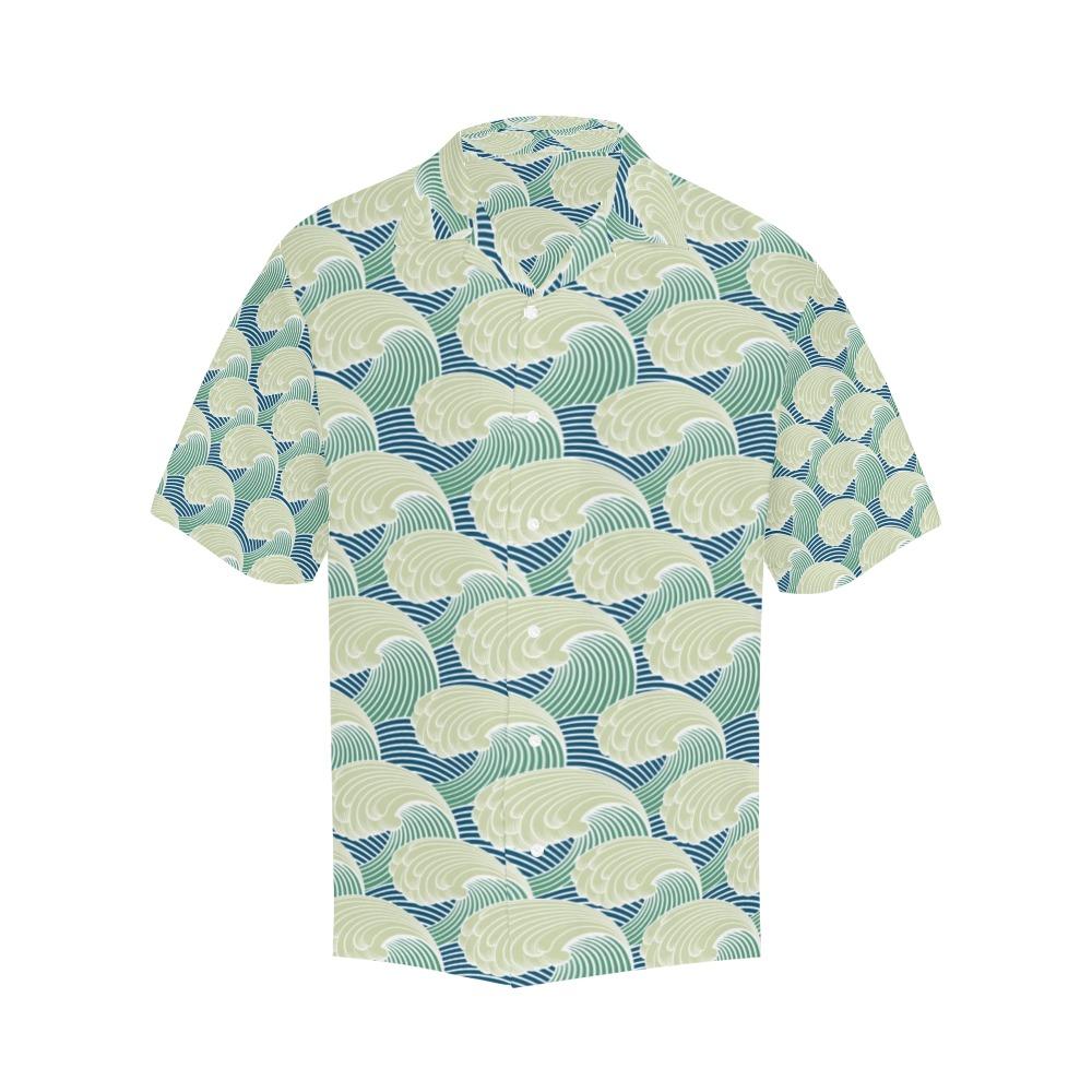 Wave Japan Style Print Design Lks3 Hawaiian Shirt