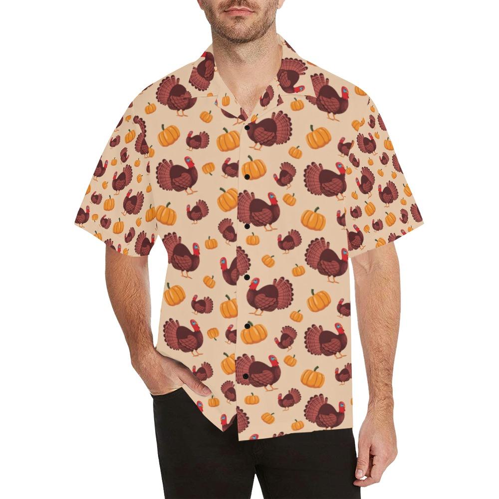 Thanksgiving Print Design Hawaiian Shirt