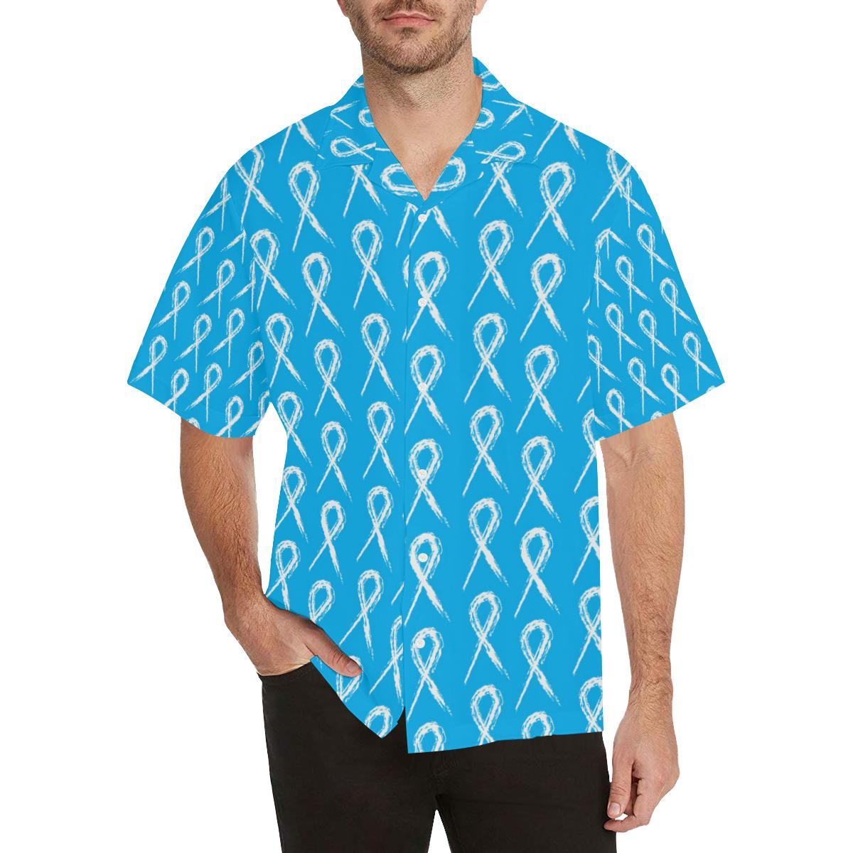 Prostate Cancer Pattern Print Design A Hawaiian Shirt