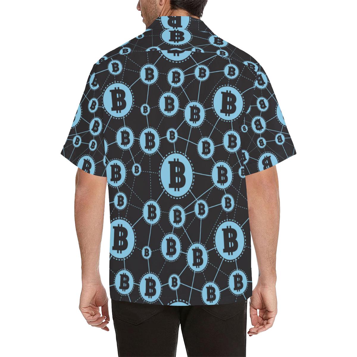 Cryptocurrency Pattern Print Design Hawaiian Shirt