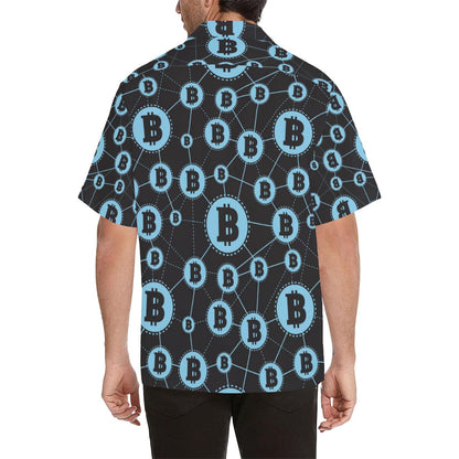 Cryptocurrency Pattern Print Design Hawaiian Shirt