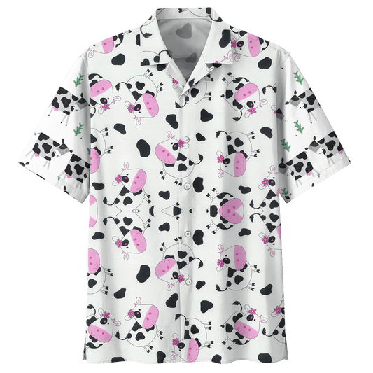 Cow  White Nice Design Unisex Hawaiian Shirt For Men And Women Dhc17063763