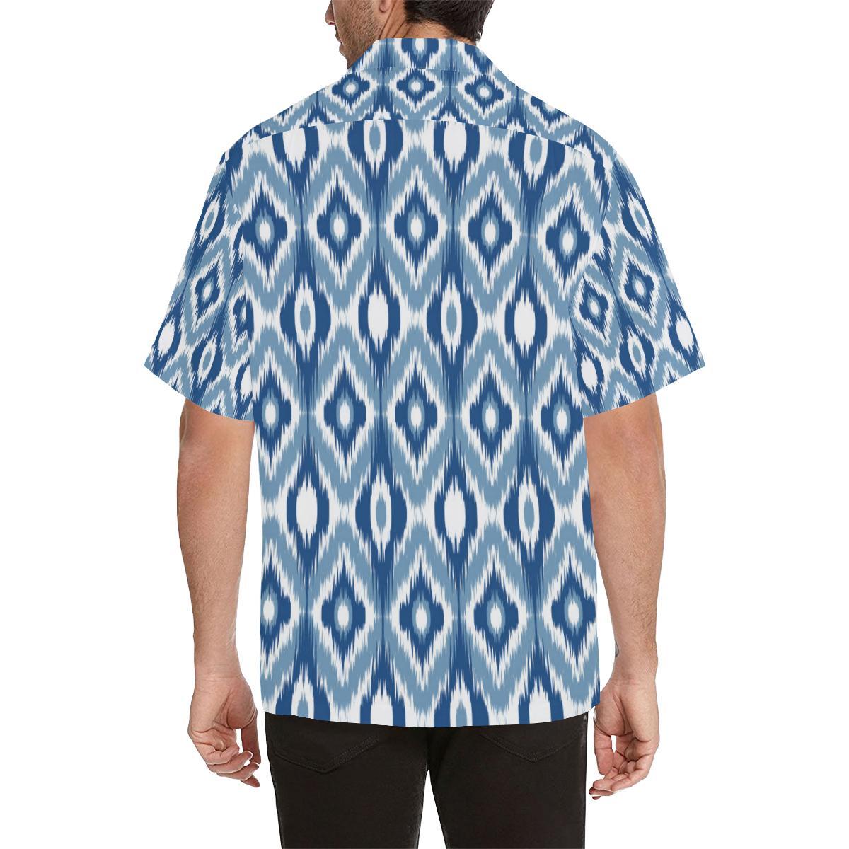 Ikat Pattern Print Design Hawaiian Shirt