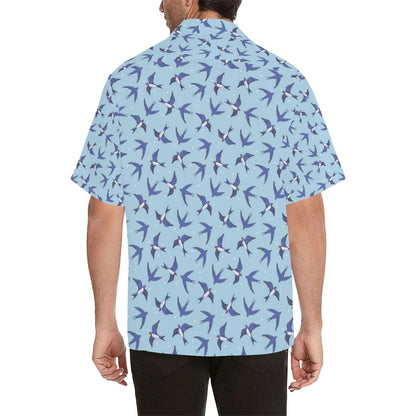Swallow Bird Pattern Print Design Hawaiian Shirt
