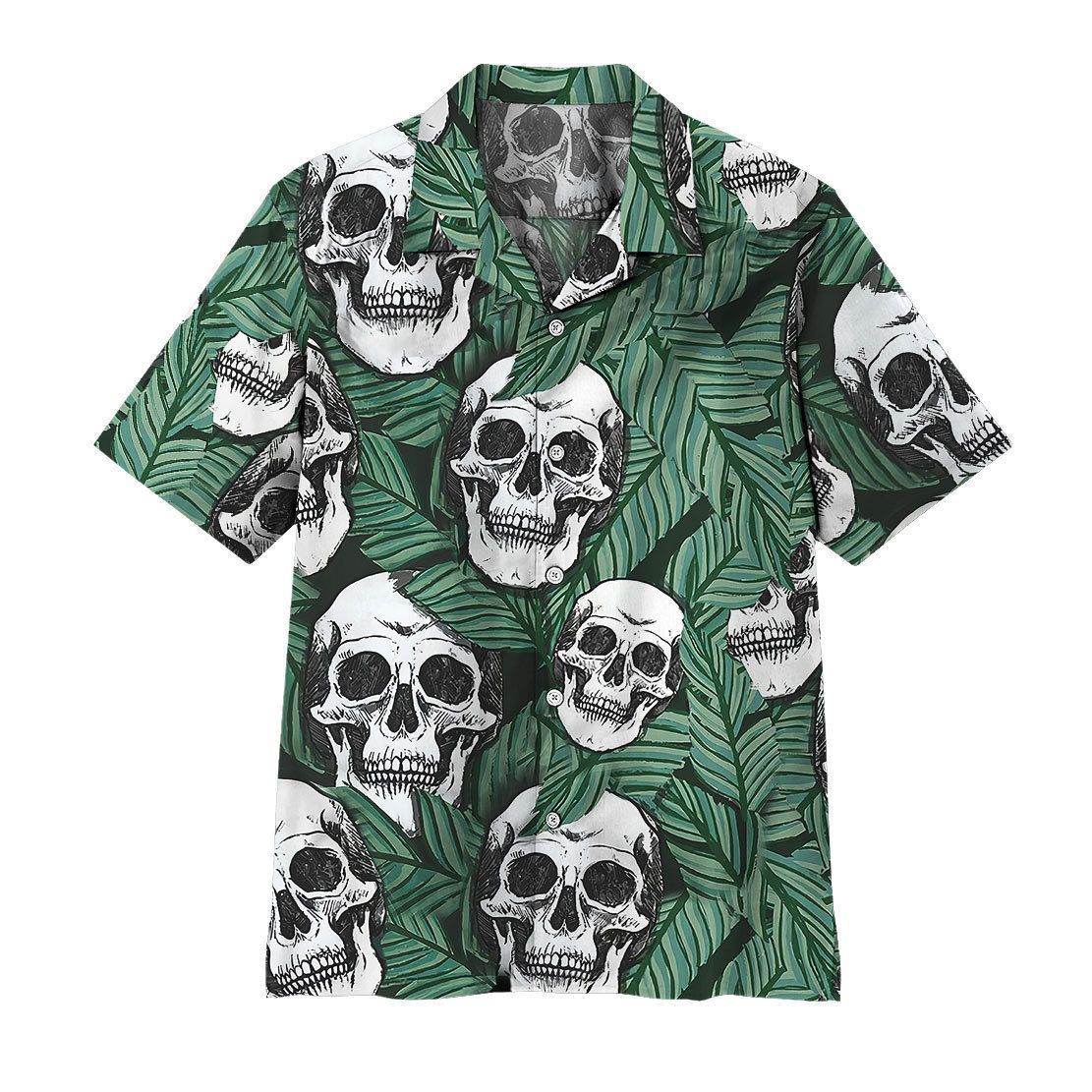  3D Tropical Skull Hawaii Shirt