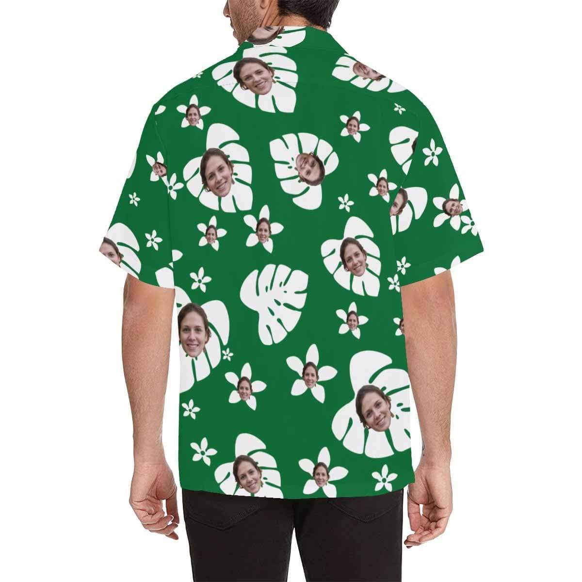 Custom Face Christmas Men's Hawaiian Shirt