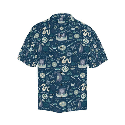 Vikings Print Design Hawaiian Shirt