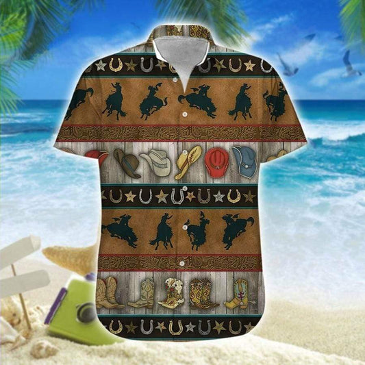 Hawaiian Aloha Shirts Rodeo Cowboys