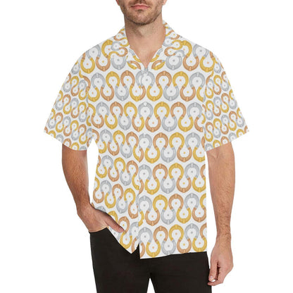 Horseshoes Pattern Print Design 03 Mens All Over Hawaiian Shirt