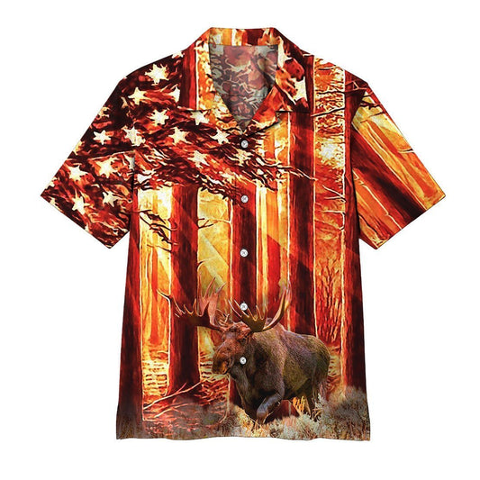  3D Moose Hunting Hawaii Shirt